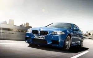 blue bmw