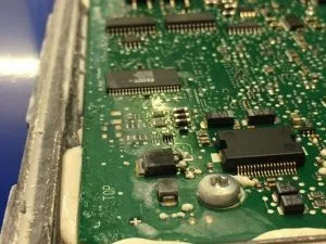Water damaged ECU circuit board