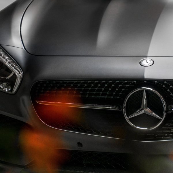 grey mercedes benz car
